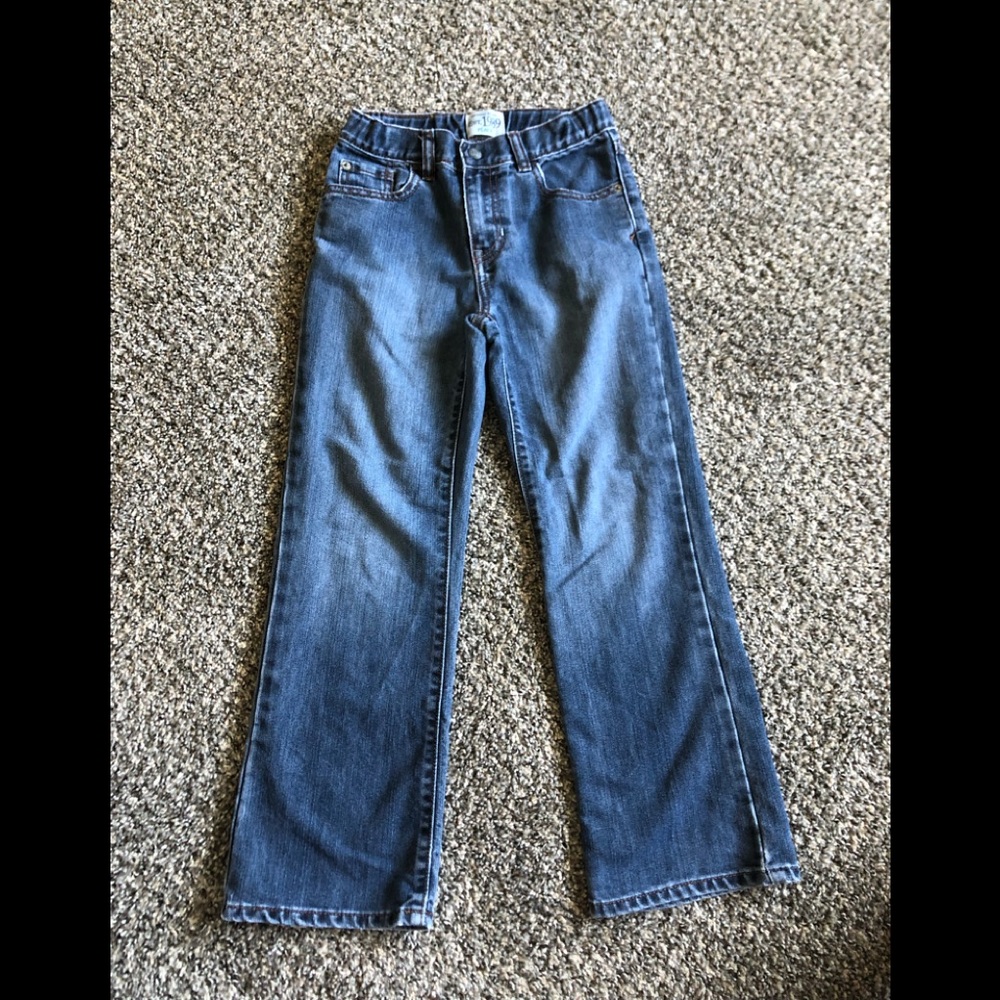 (3 for $15) Children's Place size 7 BOOTCUT blue jeans